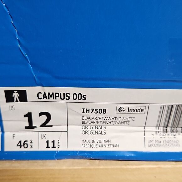 NEW Adidas Originals Campus 00s Sneakers Shoe IH7508 Blanch White - Picture 11 of 11